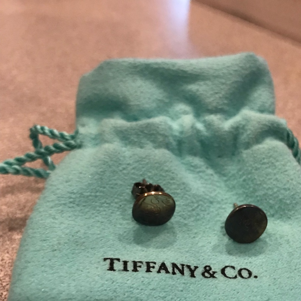 Tiffany and Co.  Script Notes Earrings